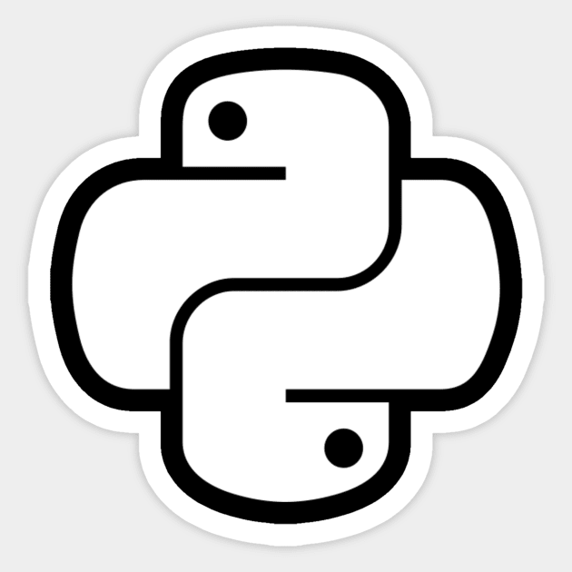 Python Sticker by cryptogeek